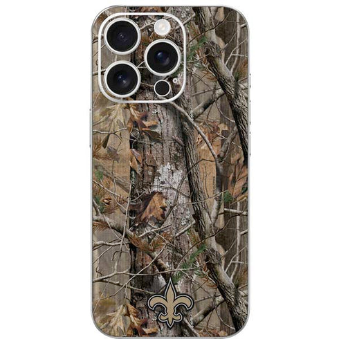 NFL New Orleans Saints Realtree AP Camo iPhone 16 Pro Skin